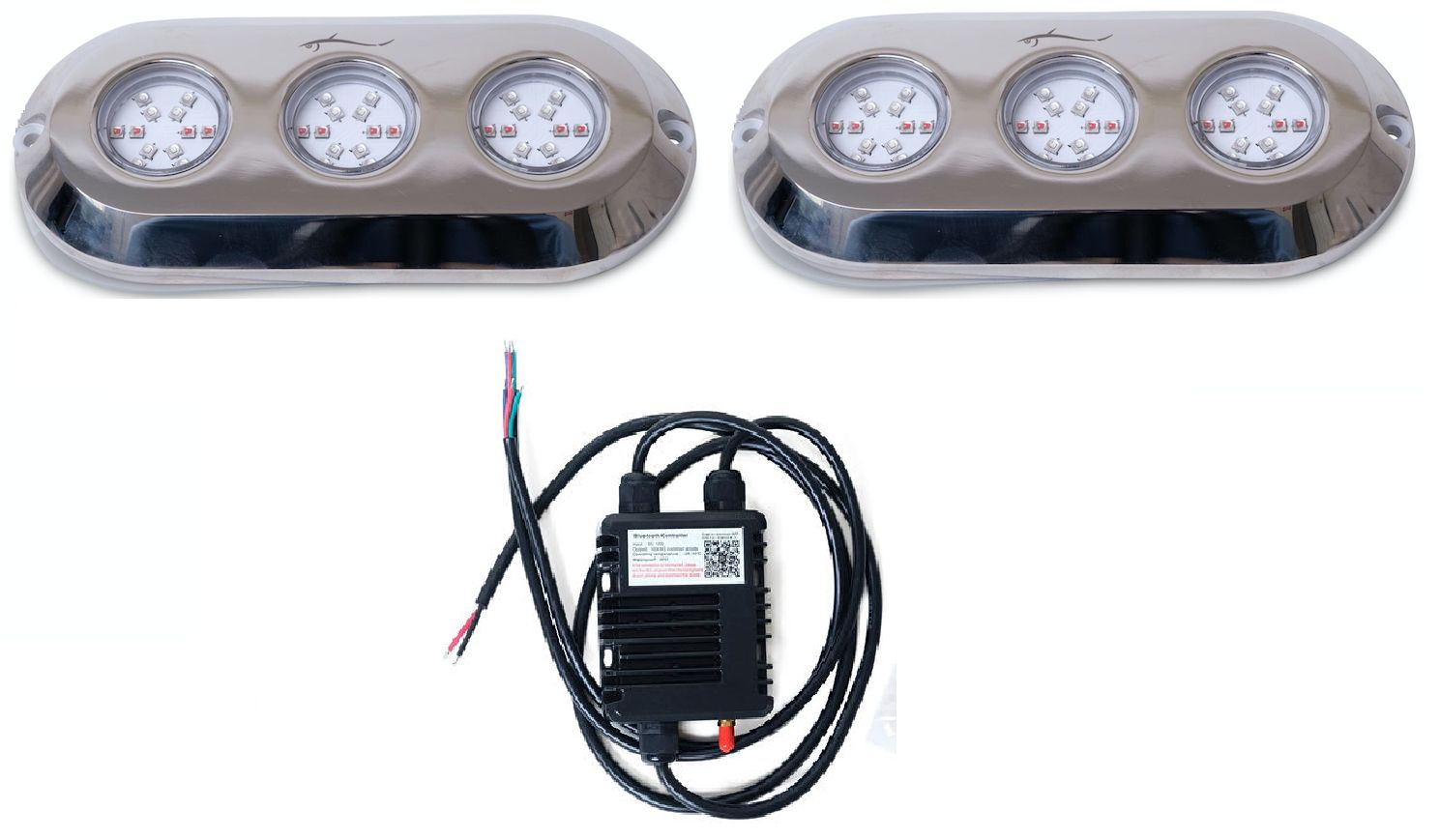 360 Watts Underwater RGB Light 316 Marine Grade Stainless Steel