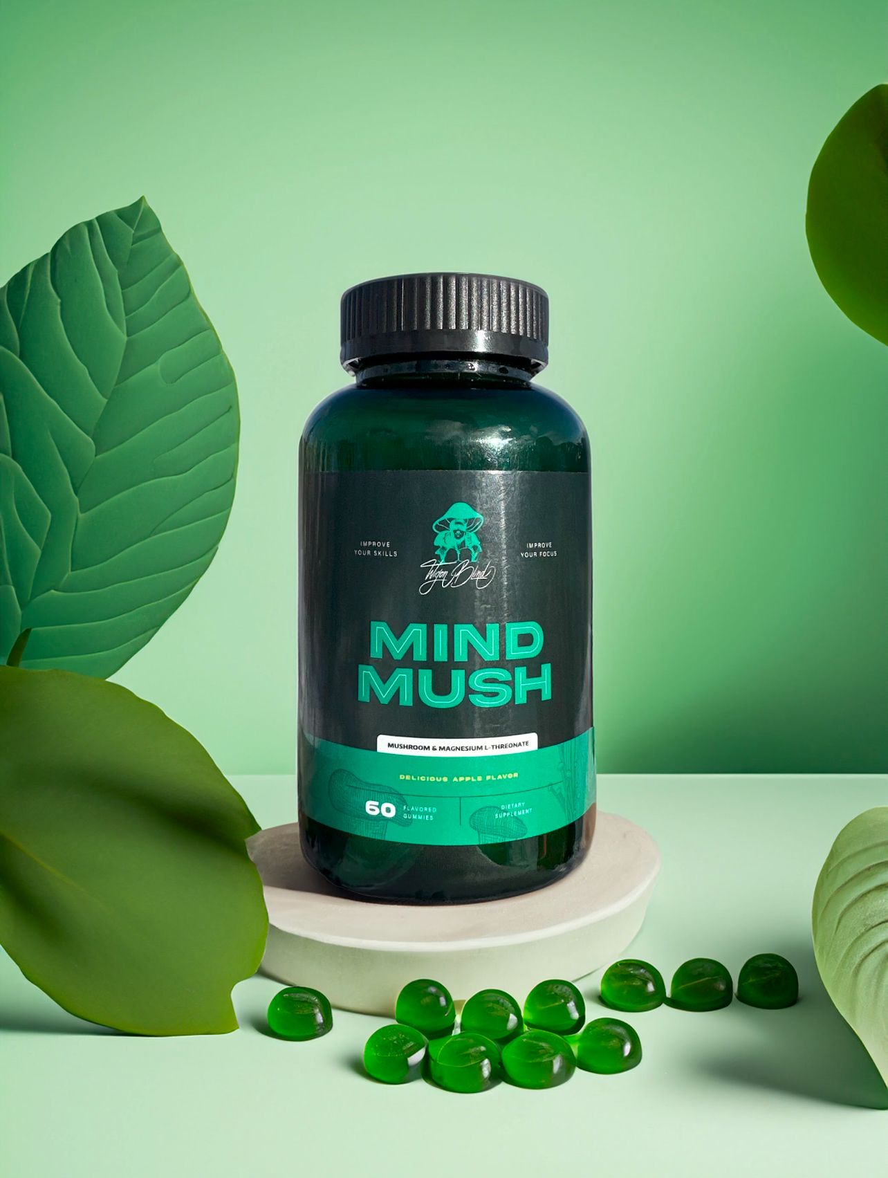 Mind mush Memory Recovery, Lions Mane and Magnesium L-Threonate, Improve Your Sleep, Energy and Focus