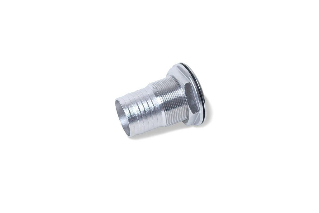 2 Inch Threaded Thru Hull Outlet Fitting - 316 Marine Grade Stainless Steel side angle