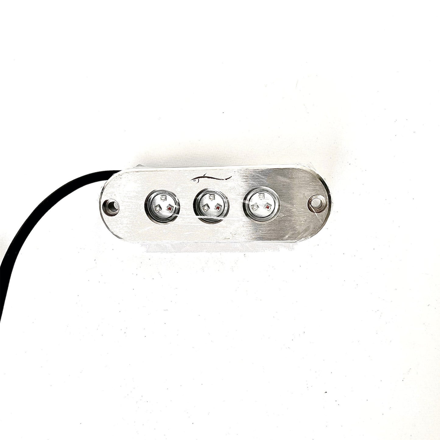 45 Watt 3 Pod Underwater LED RGB Stainless Steel Light top angle packaged