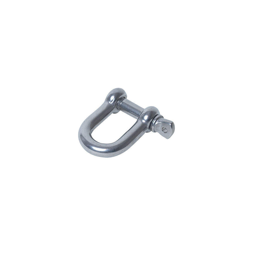 7/16 Inch D-Ring Rigging Chain Shackle - 316 Marine Grade Stainless Steel left angle